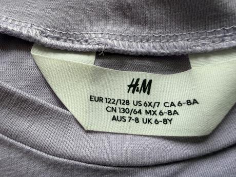Jednofarebné tričko pre dievča, h&m,122