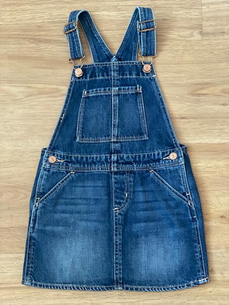 Riflová sukýnka s laclem babygap, gap,104