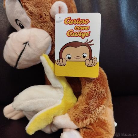 Zvedavá opička george s banánom - nová s visačkou,