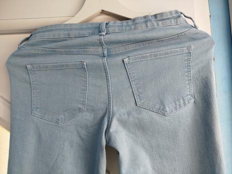 Pohodlné rifle elasticke, denim,158