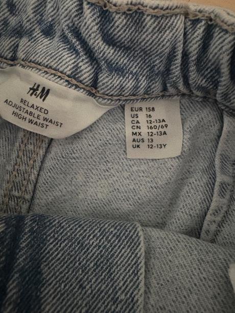 Šortky riflové 12-13 rokov, h&m,158