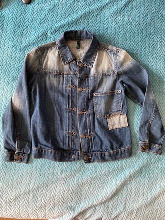 Riflová bunda benetton, benetton,134