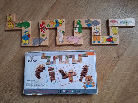 Drevene domino a vkladačky, 