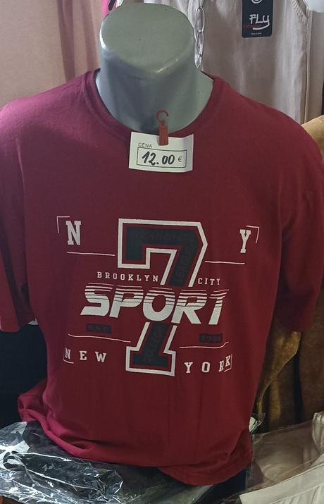 Pánske tričko šport bordove, l