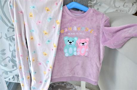 Velúrové teplé pyžamko-140, 140