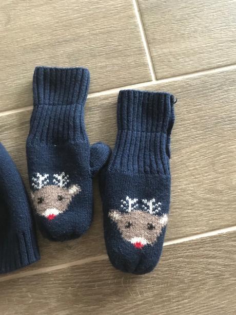 Čiapka a rukavičky, h&m,86