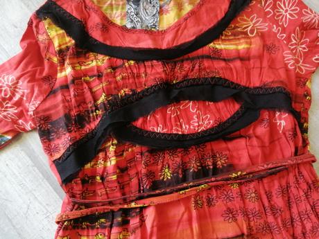 Oranžové dámske šaty zn. peace love, s