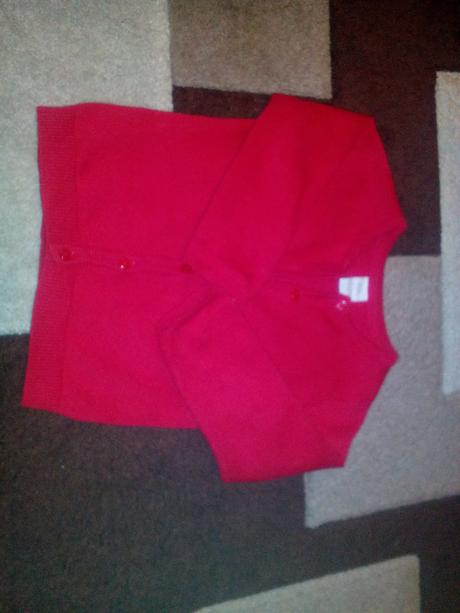 Cerveny svetrik, h&m,86