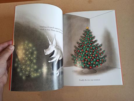 Olivia helps with christmas zositkova, 