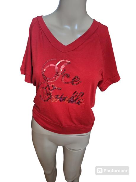 Dámske tričko s flitrami, l