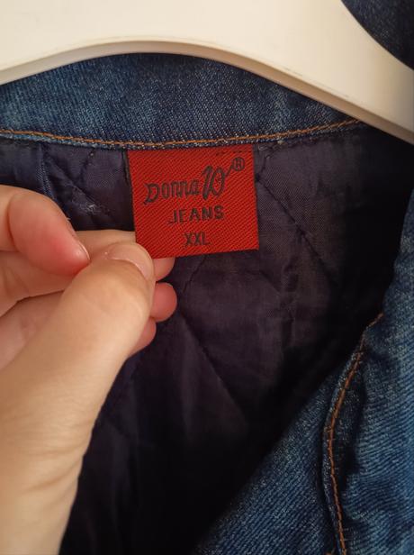 Dámska zateplená riflová bunda, xxl