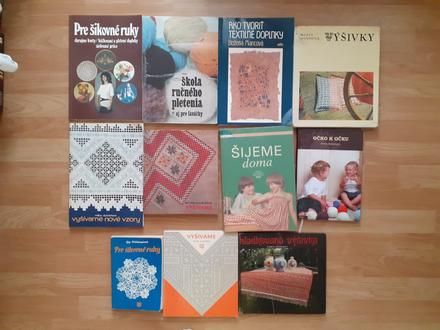 Ručné práce, vyšívanie, štrikovanie ...,
