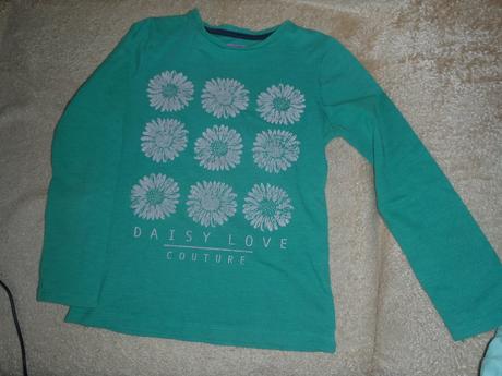 Zelené tričko s kvetmi, f&f,122