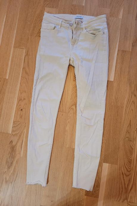 Bledé džínsové nohavice, rifle, zara,s