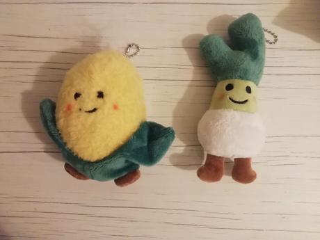 Plyšová zelenina kľúčenky, 