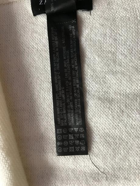 Biely hrubý šál - zara, zara