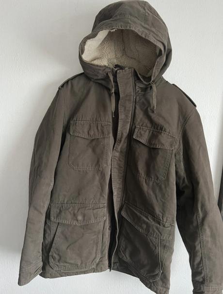 Hm parka velk m bunda s velkymi vreckami zelena kh, h&m,m