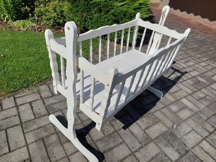 Drevená kolíska, šírka (cm): 40,dĺžka (cm): 90