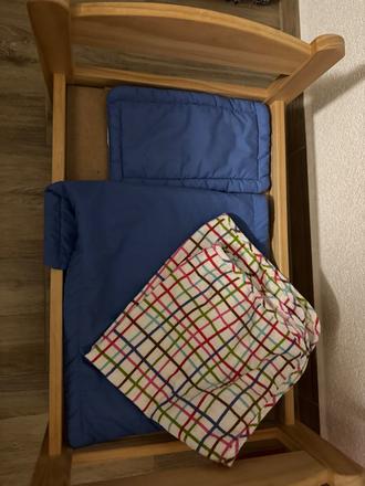 Ikea drevena postielka pre babiku 52x34 cm, 