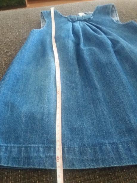 Riflové šaty, h&m,80