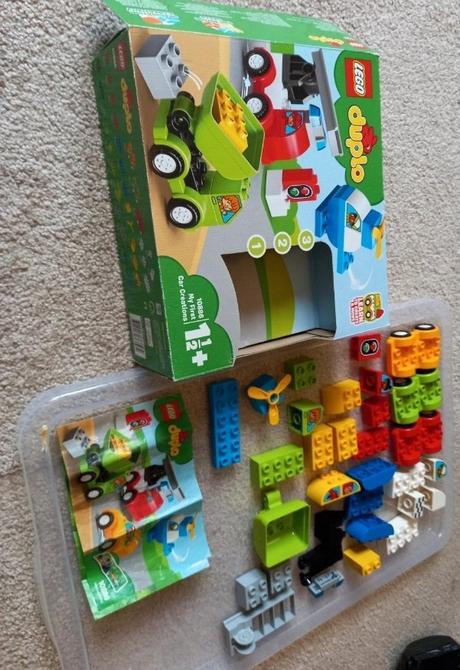 Lego duplo moje prvé výtvory vozidiel,