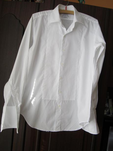 Biela pánska košeľa--42, 42