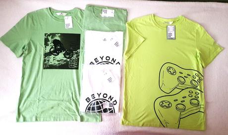 Tricko hm 4 ks nenosene s visackou, h&m,170