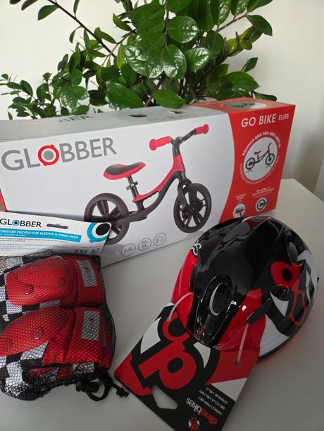 Odrážadlo + prilba + chrániče, globber