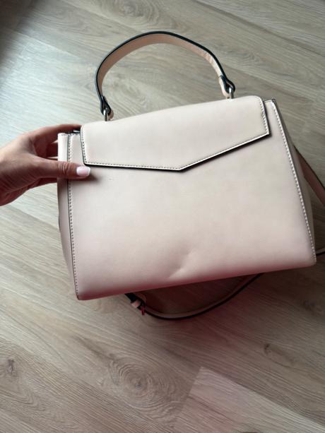 Štýlová ružová kabelka mango, mango