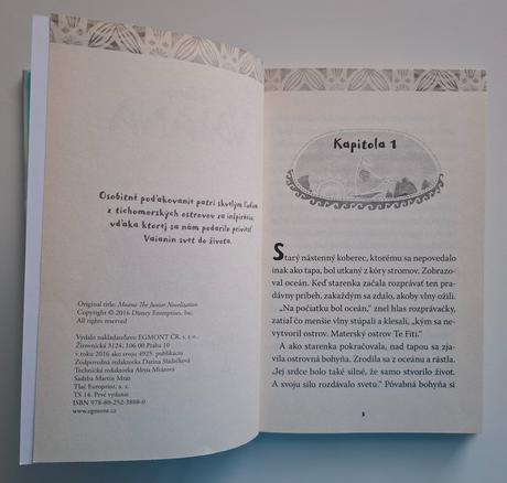 Kniha disney "vaiana", 