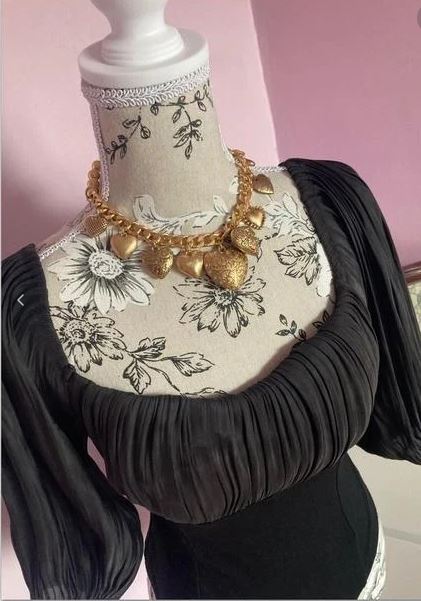 Čierne body s voľnými rukávmi zara, zara,l