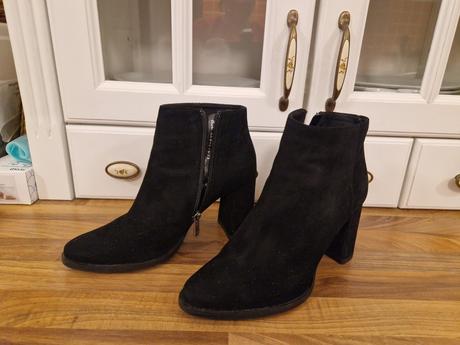 Kozene damske kotnikove cizmicky cierne wojas 37, wojas,37