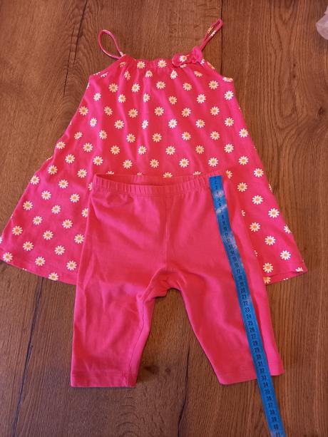 Šaty s legínami pre malú parádnicu, lupilu,98