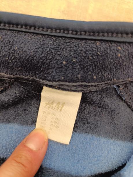 Flísová mikina, h&m,74