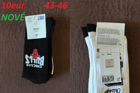 Ponožky dlhé nba chicago bulls, h&m,39 / 42