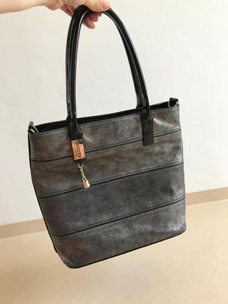 Strieborno sivá kabelka galucci, 