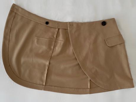 Pull & bear béžová mini zavinovacia sukňa xs (34), pull&bear,xs