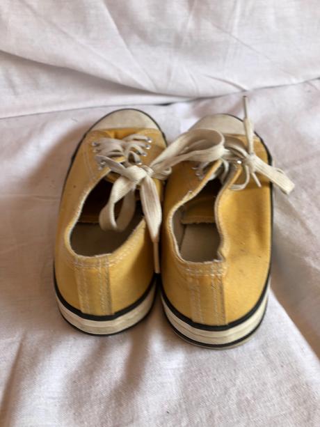 Plátenné tenisky žlté, 37