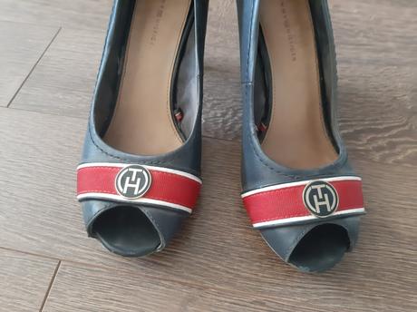 Topánočky s otvorenou špicou th, tommy hilfiger,37