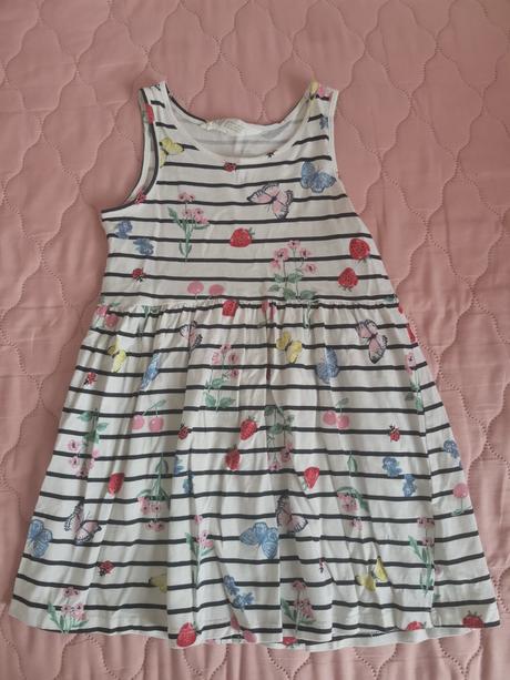 Šaty s kvietkami, h&m,104