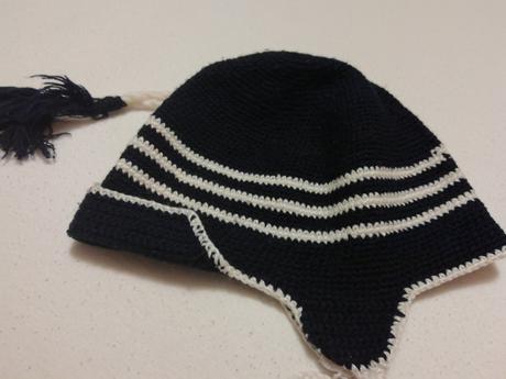 Tmavomodrá háčkovana čiapka, 110