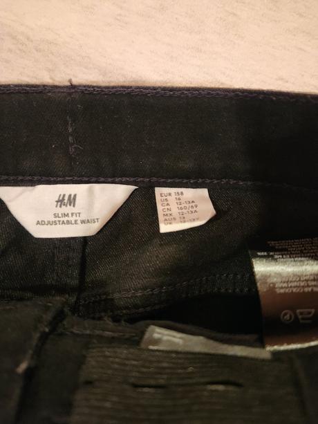 Krásne h&m nohavice s nastaviteľným pásom, h&m,158