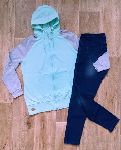 Mikina a džegíny, bonprix,44