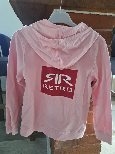 Retro jeans mikina s kapucňou, 134