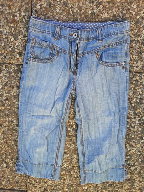 Zľava. dievčenské rifle velk. 140 na 10 rokov., 140