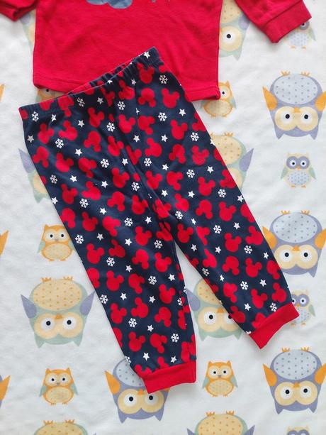 Mickey mouse vianočné pyžamko zn.george veľ.80, 80