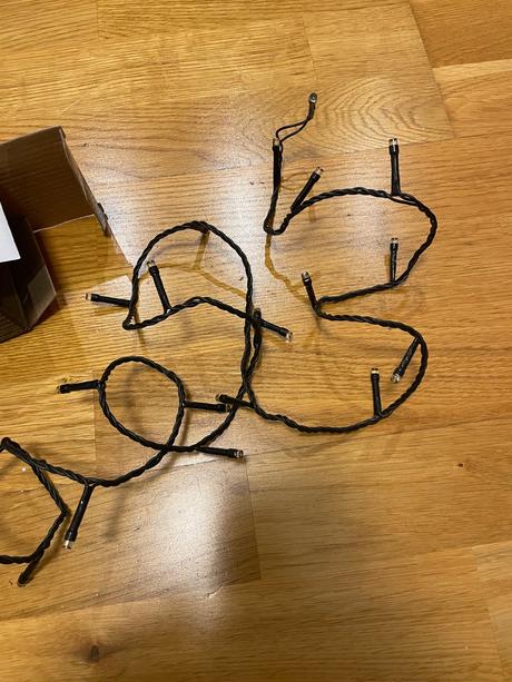 48 led reťaz na baterky vnútri/von,