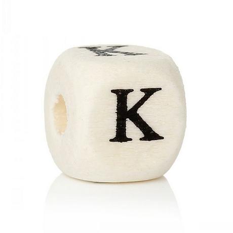 Písmenka drevené k,