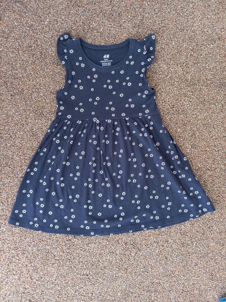 Šaty s kvietkami, h&m,104