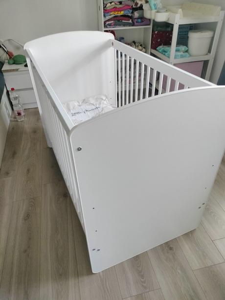 Detská drevená postieľka, šírka (cm): 60,dĺžka (cm): 120